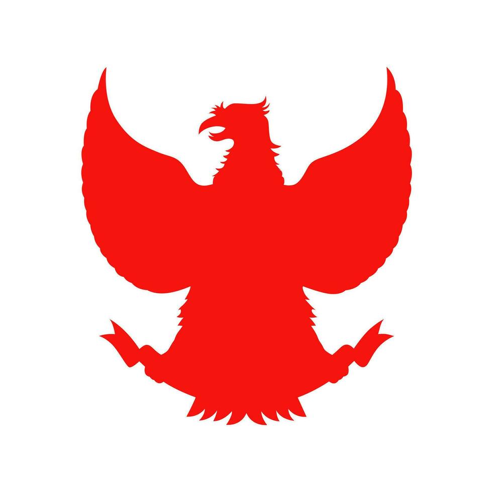 Garuda pancasila símbolo de Indonesia país. Indonesia mascota vector ilustración