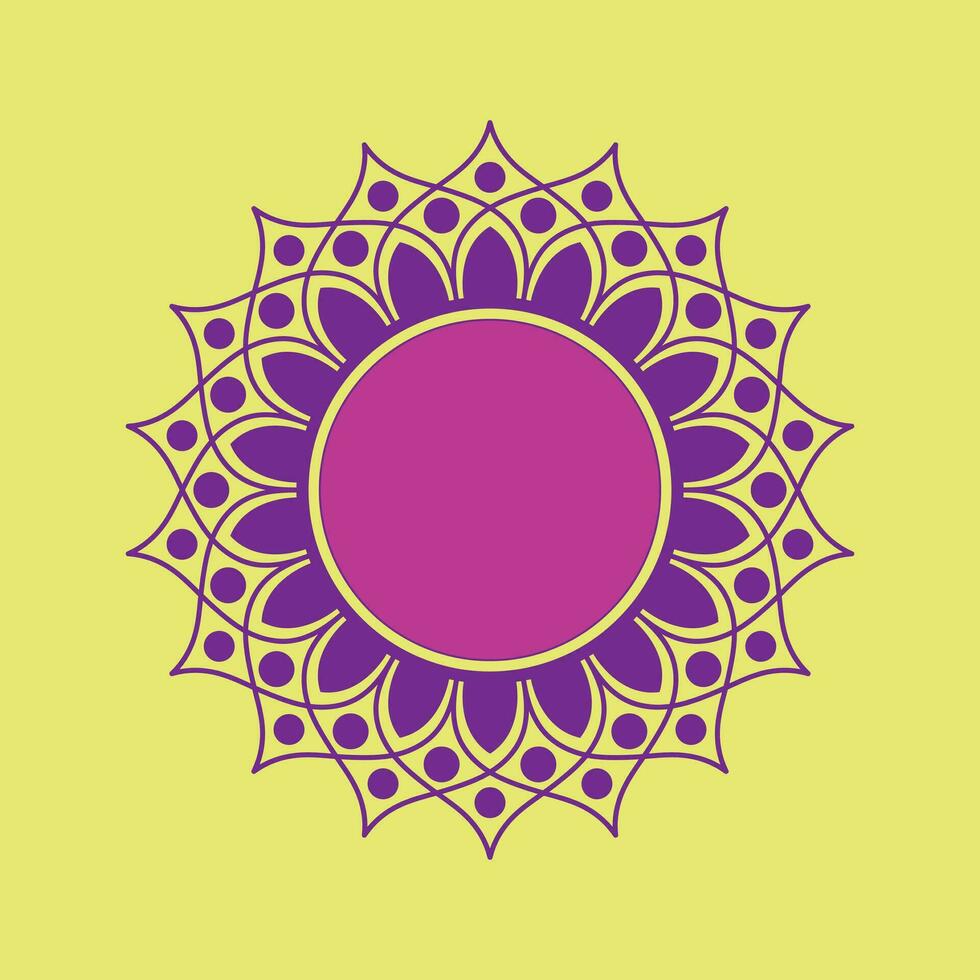 circular modelo en formar de mandala con flor para alheña, tatuaje, decoración. decorativo ornamento en étnico oriental estilo. mano dibujado antecedentes. islam, Arábica, indio. mandalas para colorante libro. vector