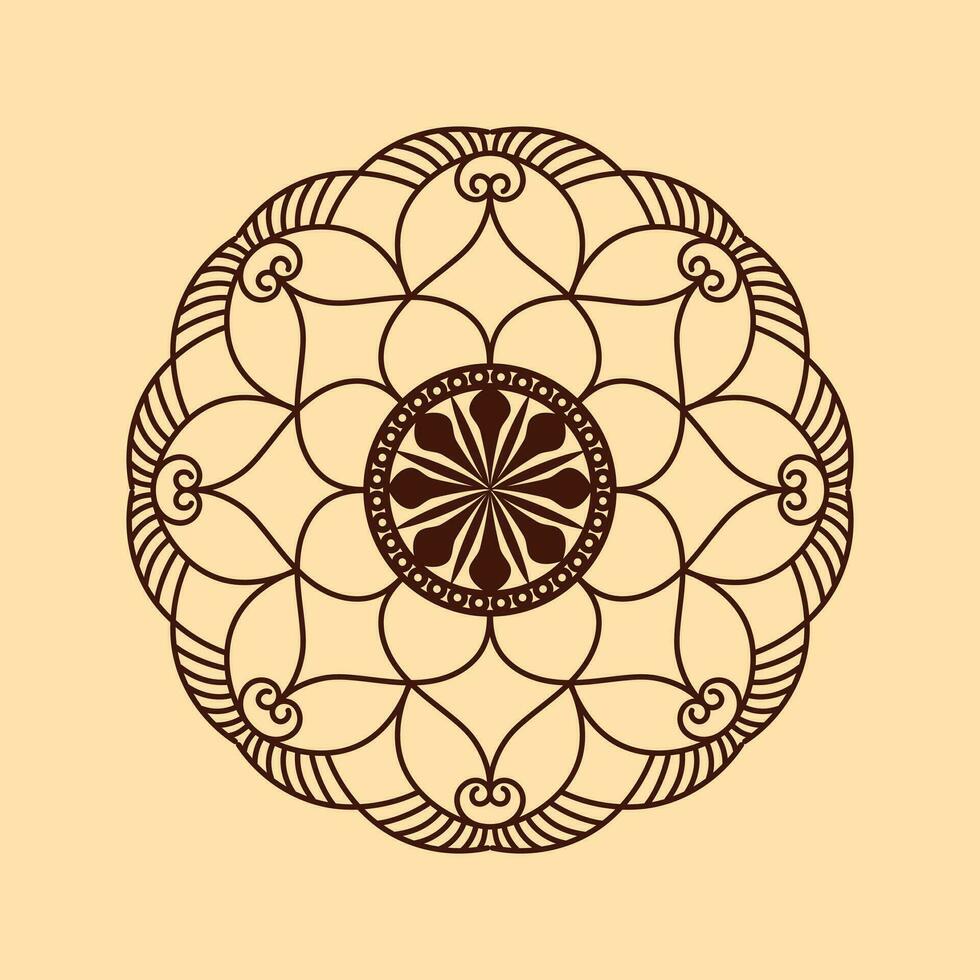 Ornament round set with mandala. Geometric circle element made in vector. Perfect set for any other kind of design vector