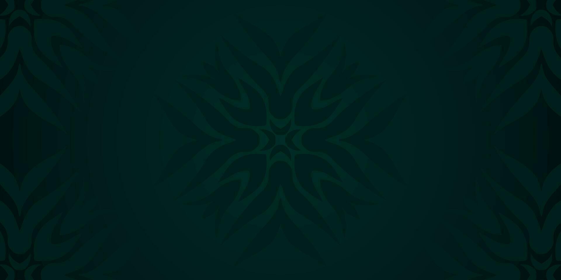 arabic motif green background vector