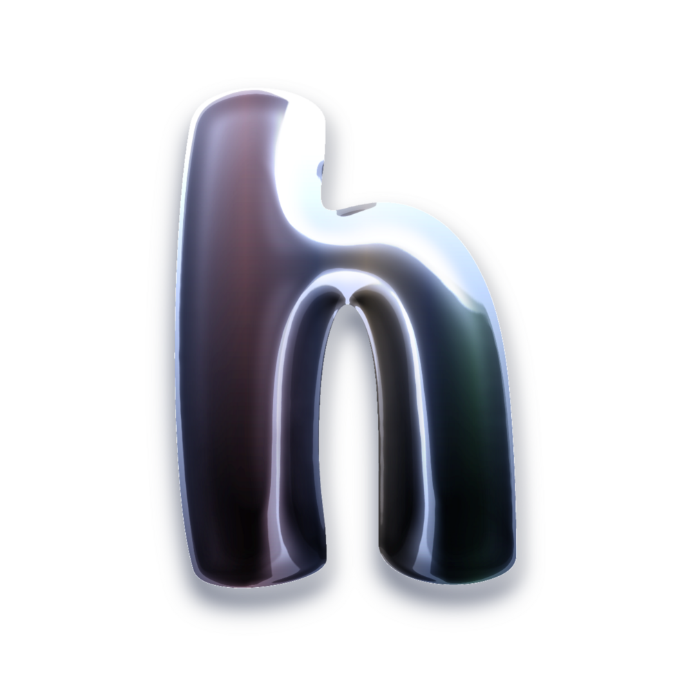 3d Letter H png