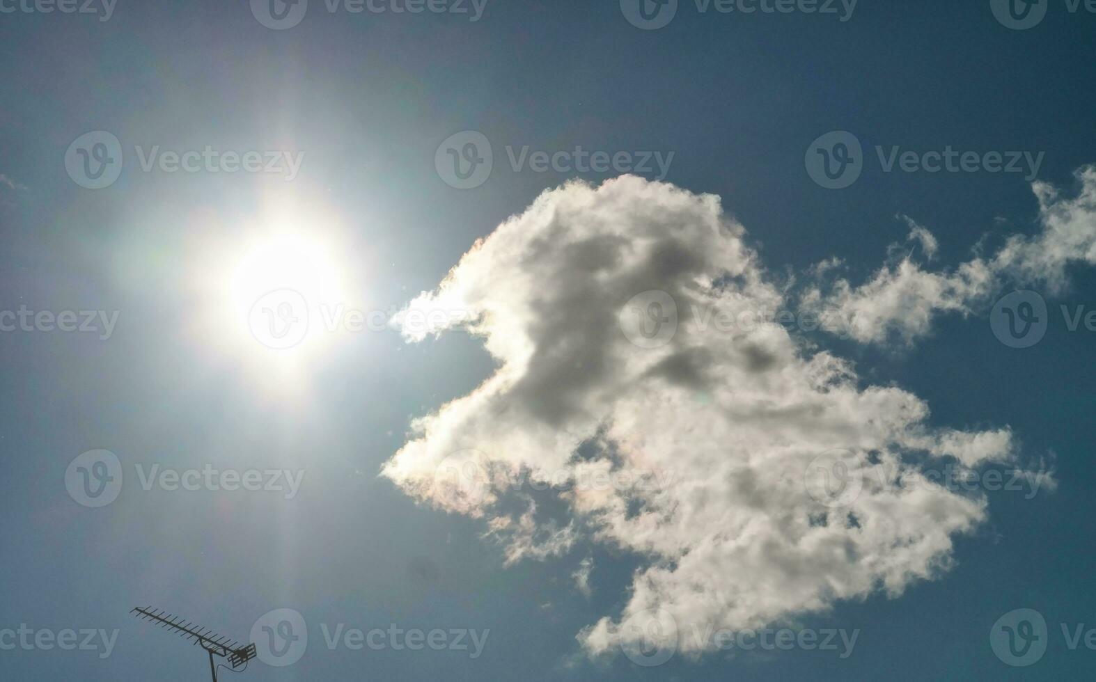Dramatic Clouds and Sky over the Luton City of England UK. photo