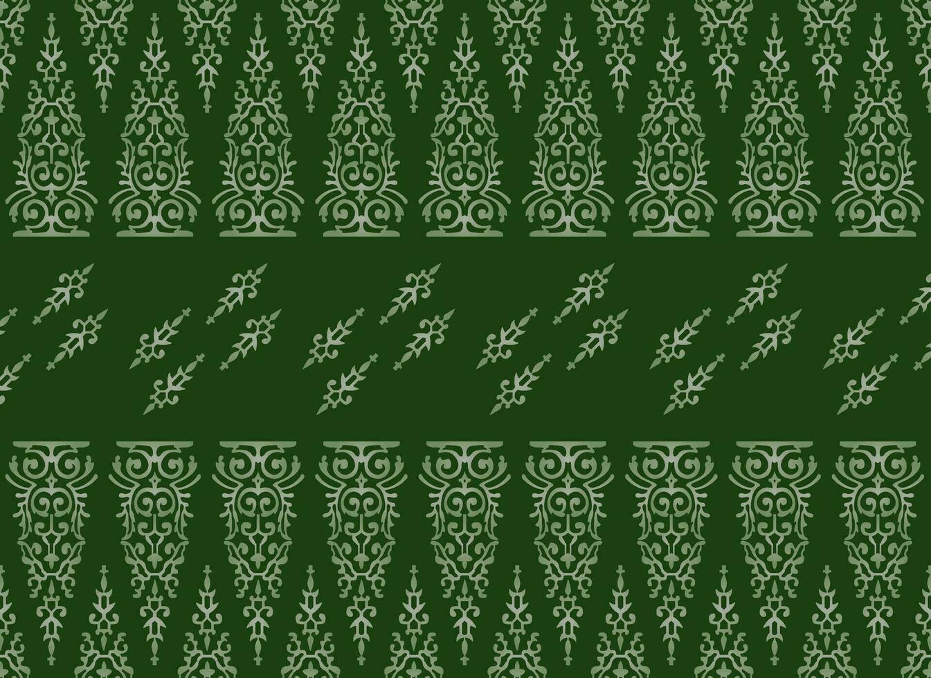 batik modelo pucuk reprendido kuntum dewa riau, sumatera Indonesia. batik modelo tradicional melayu vector ilustración o Songket tenun malayo decoración