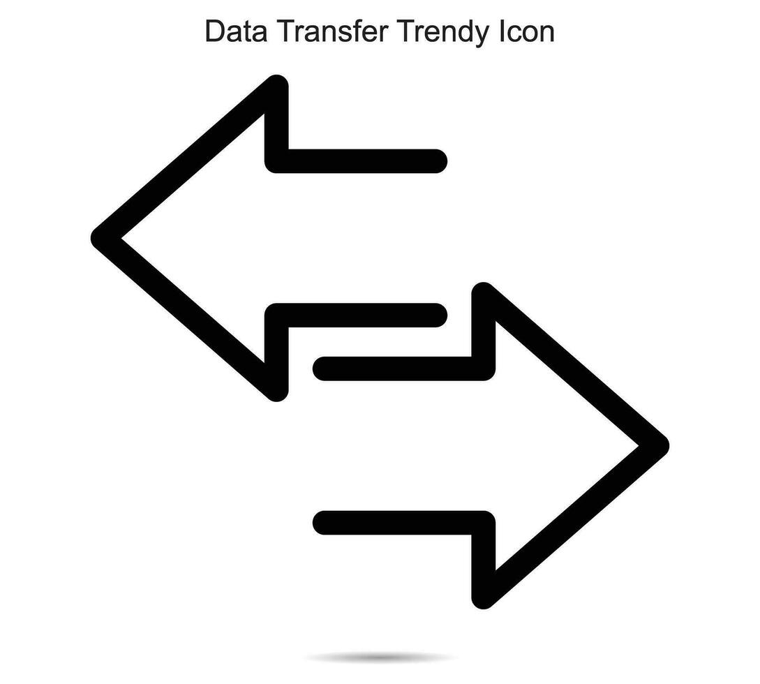 datos transferir de moda icono, vector ilustración.