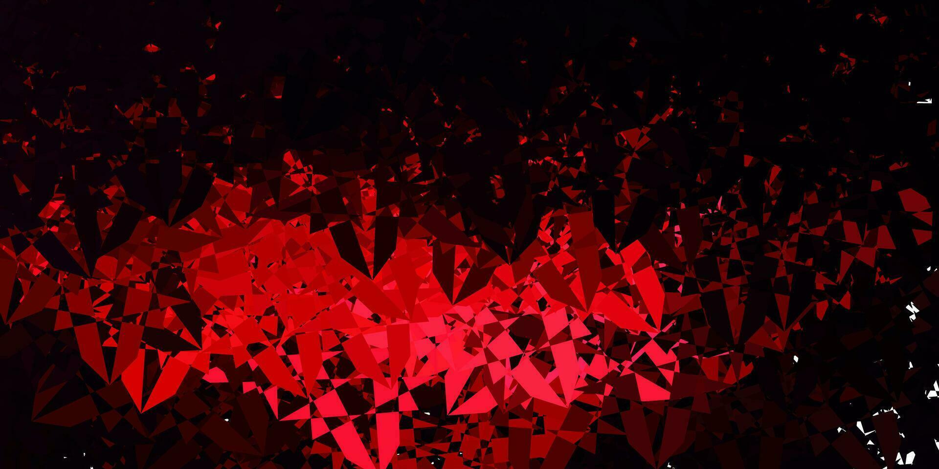 Dark Pink, Red vector texture with random triangles.