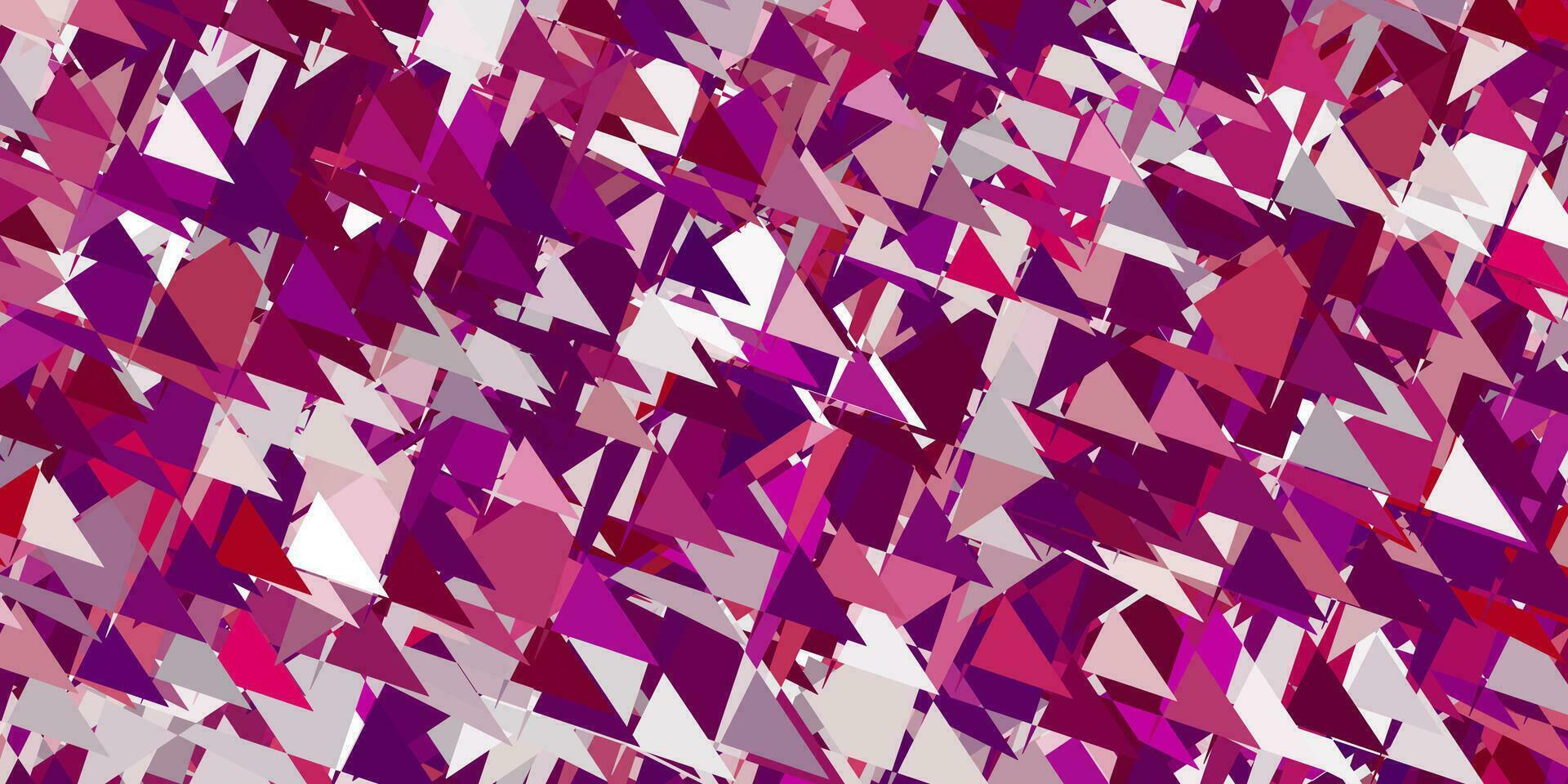 Light purple vector background with triangles.