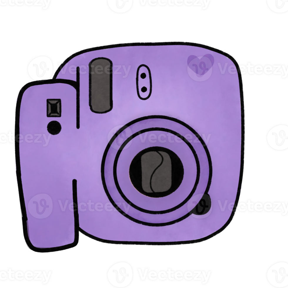 photo camera clipart design on transparent background PNG . Pro