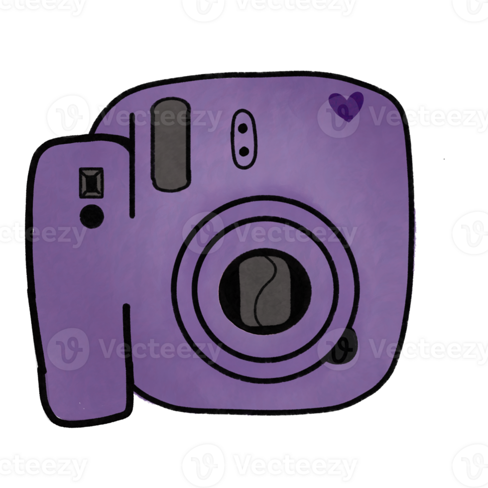 photo camera clipart design on transparent background PNG . Pro