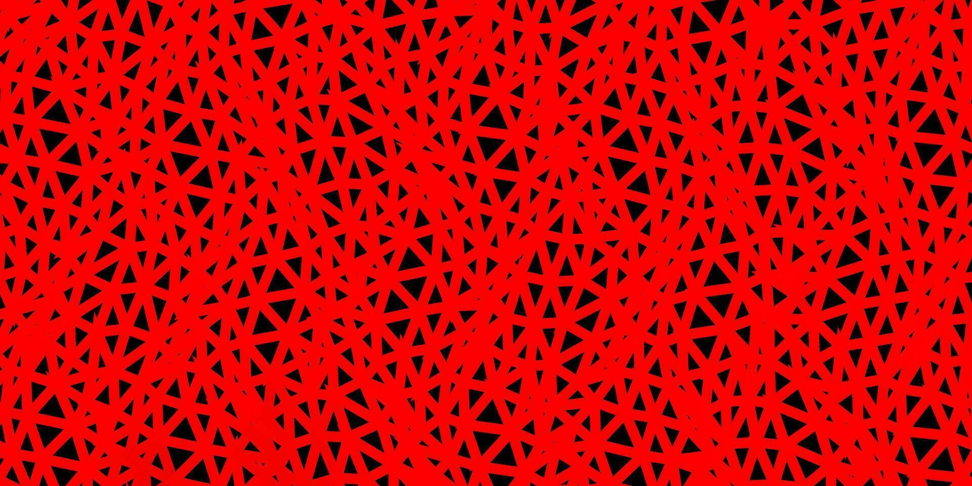 Light red vector abstract triangle pattern.