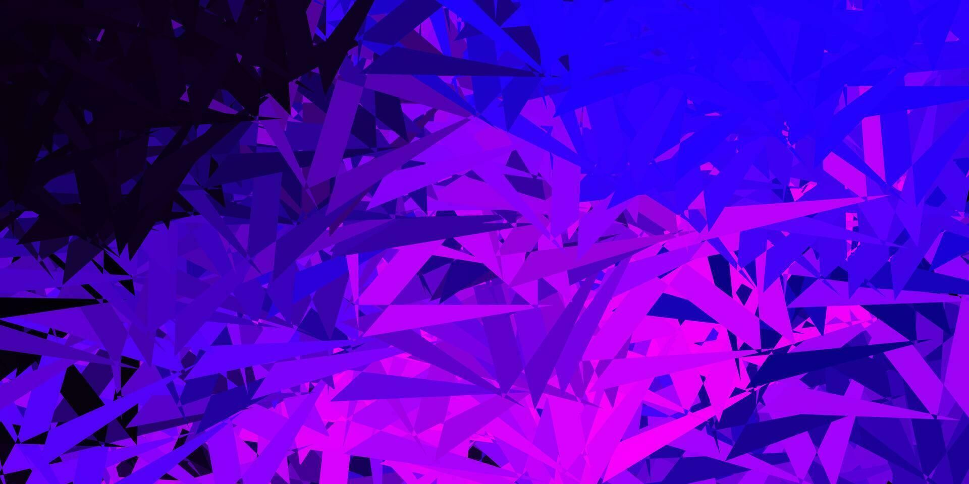 Dark purple, pink vector template with triangle shapes.