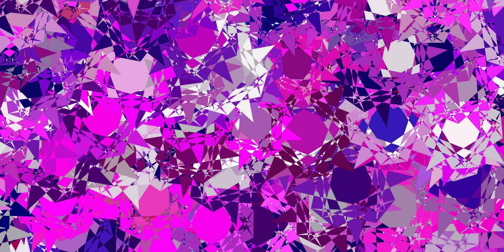 Light Purple, Pink vector texture with random triangles.