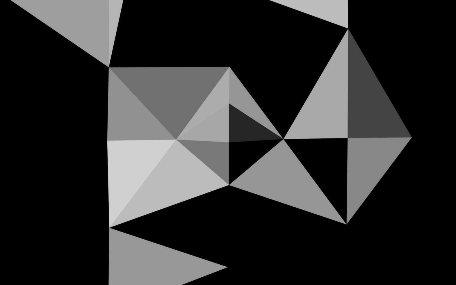 Light Silver, Gray vector triangle mosaic texture.