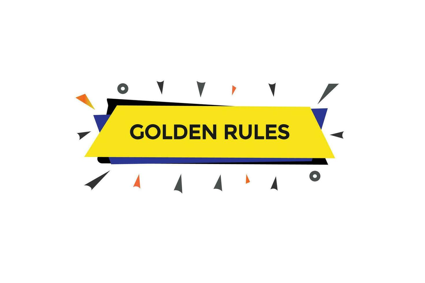 new  golden rules ,modern, website, click button, level, sign, speech, bubble  banner, vector