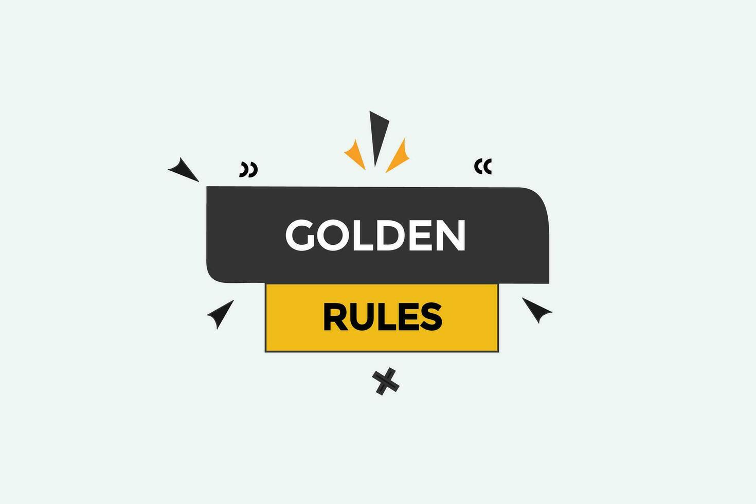 new  golden rules ,modern, website, click button, level, sign, speech, bubble  banner, vector