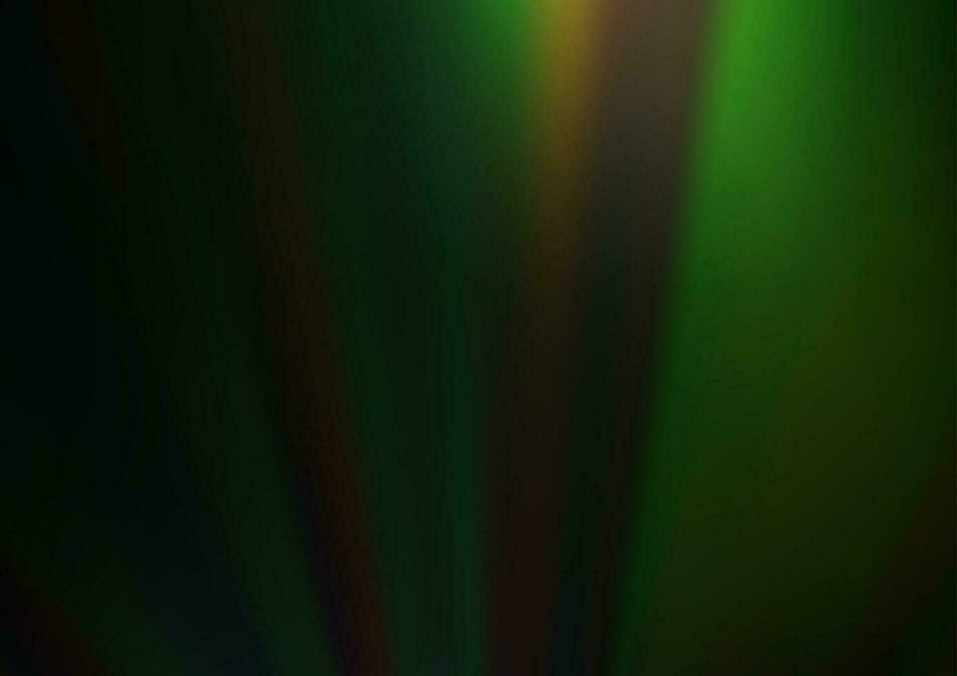 Dark Green vector glossy bokeh pattern.