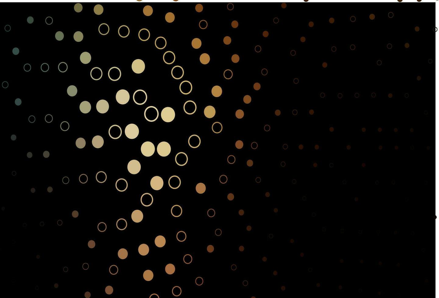 Dark Yellow, Orange vector texture with disks.