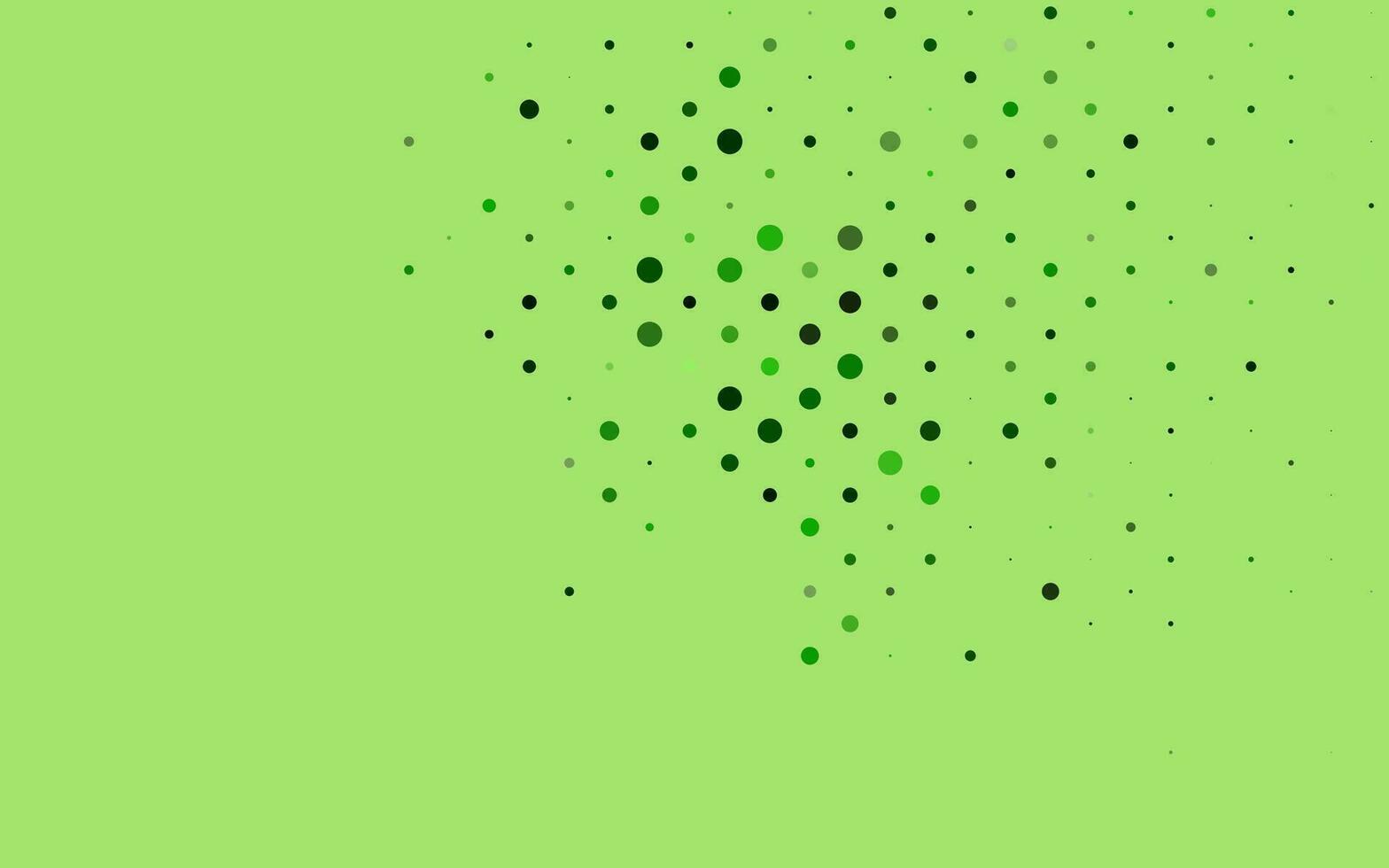 Light Green vector background with bubbles.