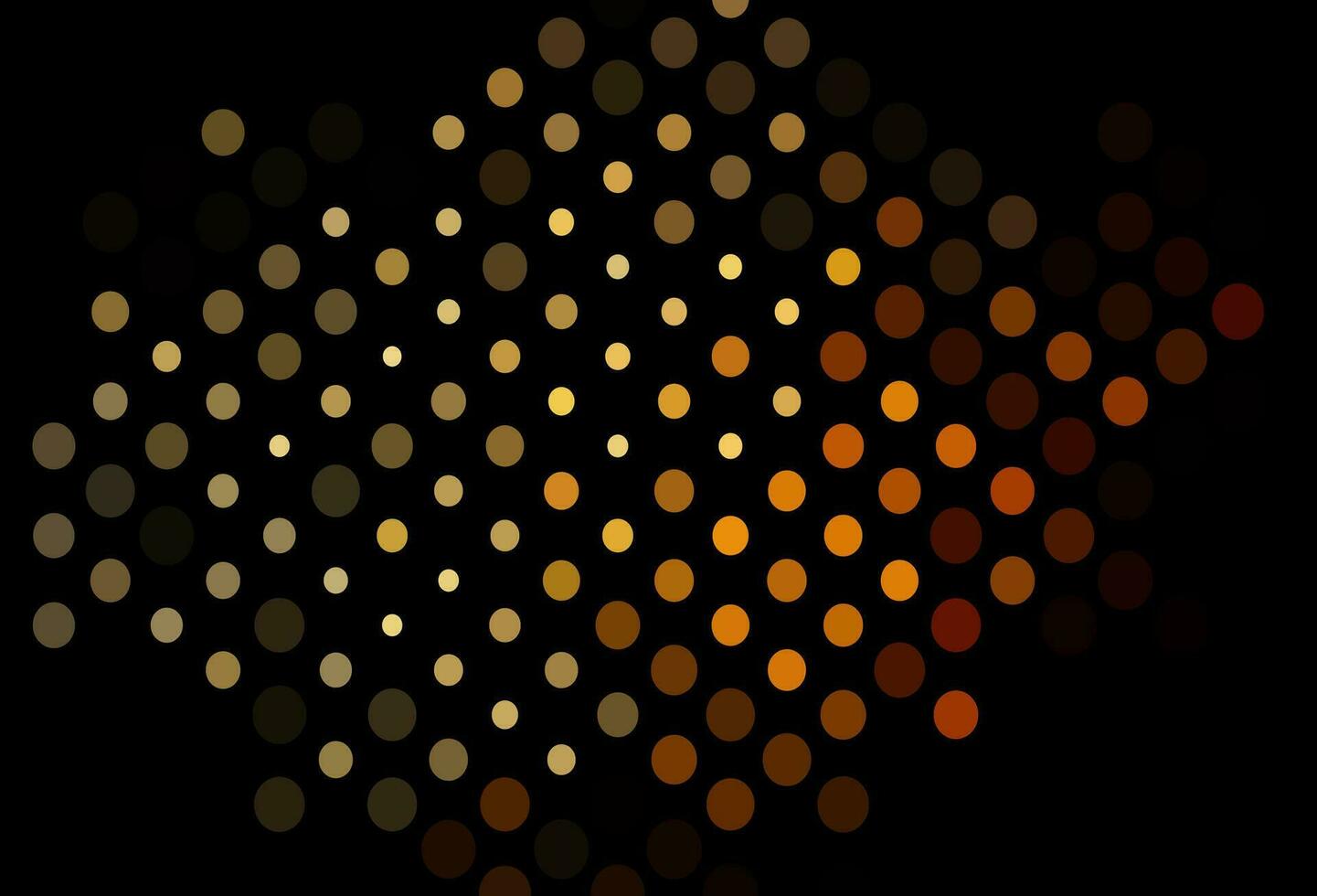 Fondo de vector de color amarillo oscuro, naranja con burbujas.