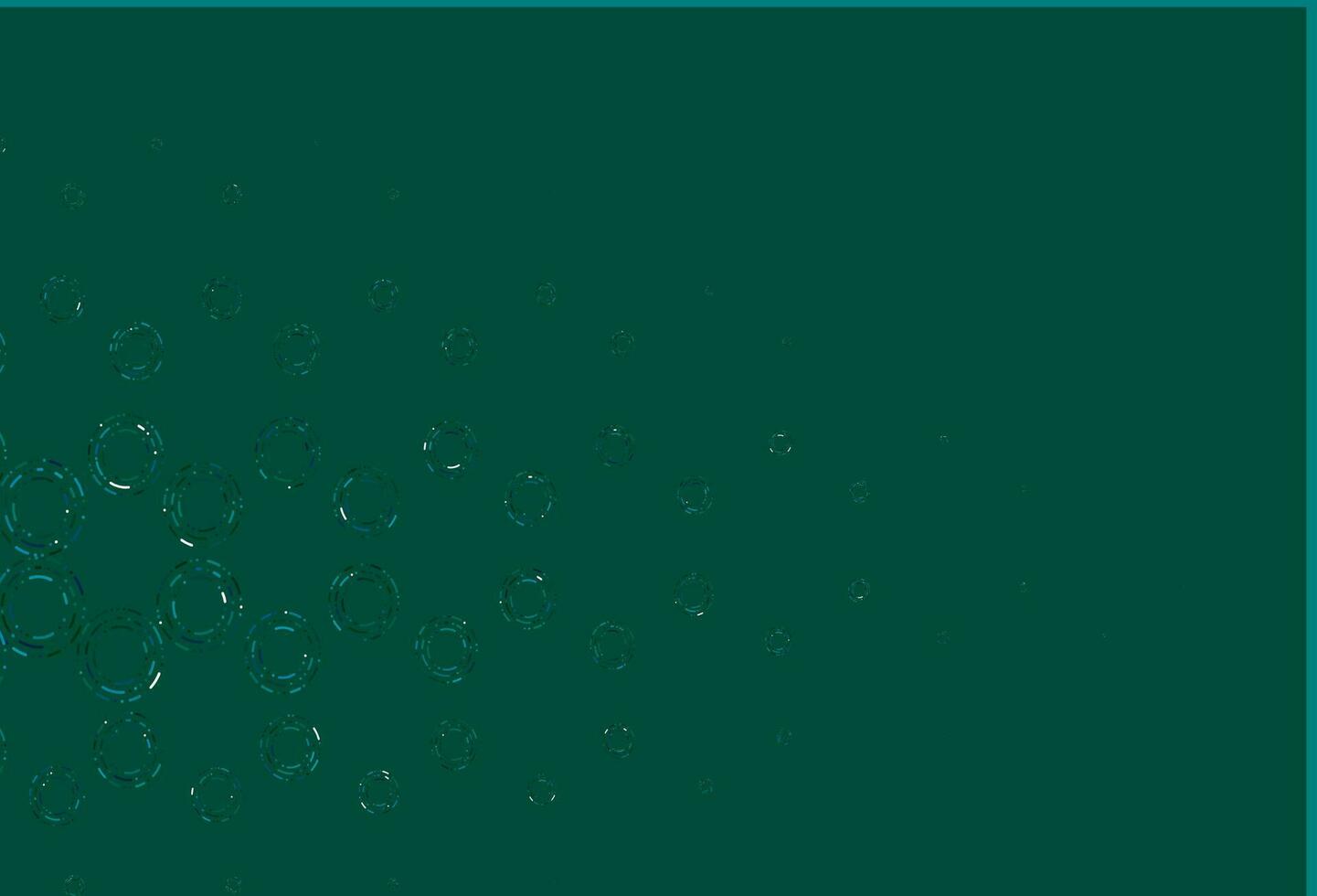 Light blue, green vector pattern with spheres.