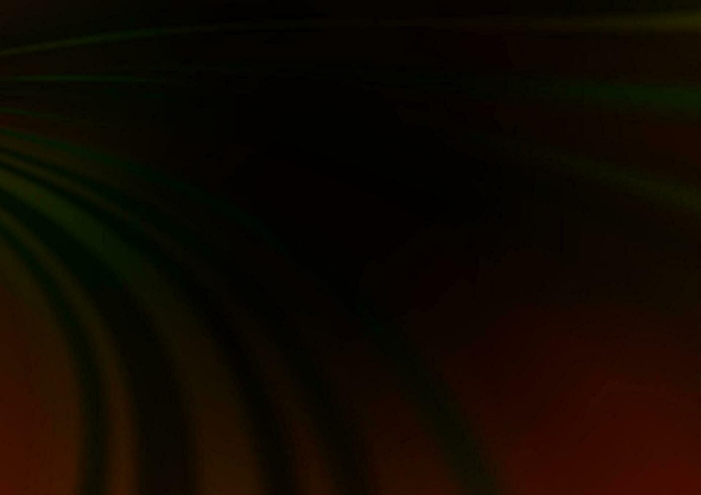 Dark Green vector background with liquid shapes.