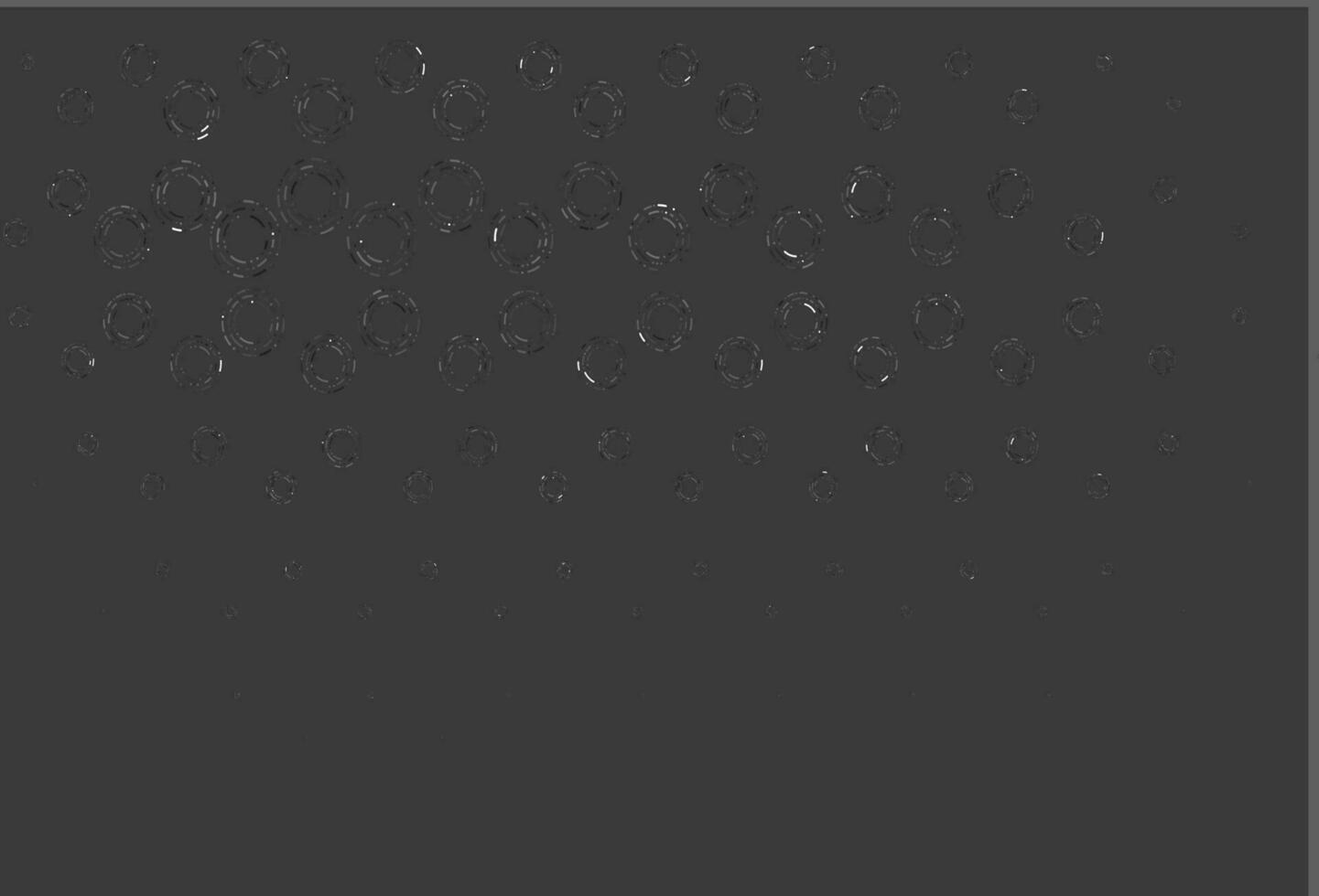 Light silver, gray vector background with bubbles.
