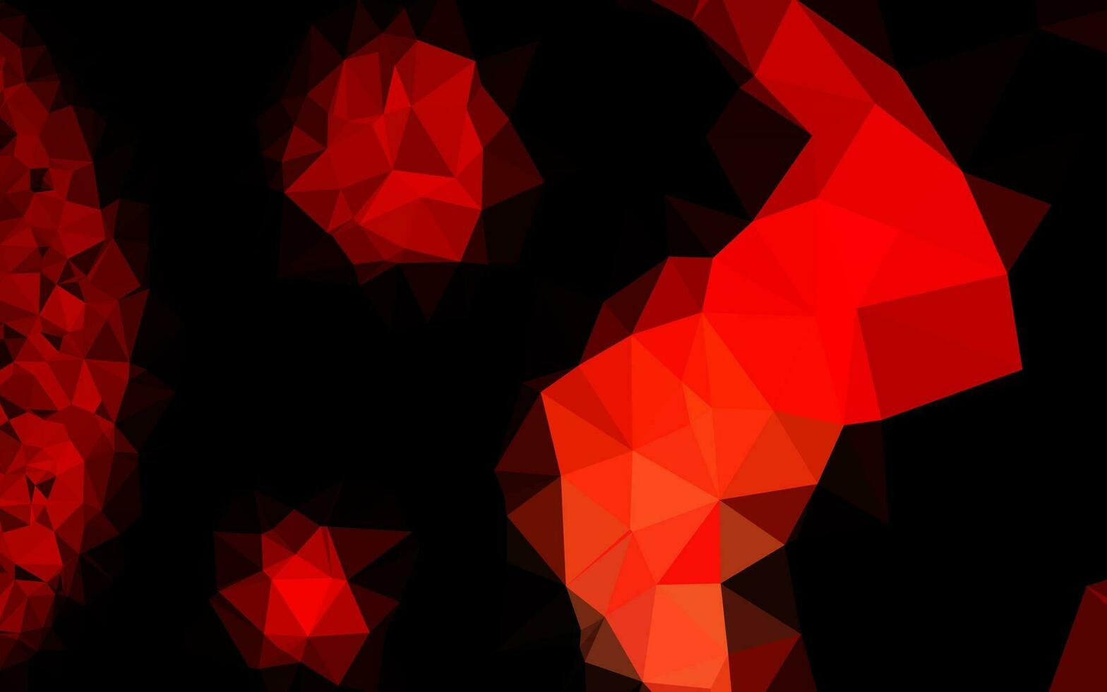 Light Red vector abstract polygonal cover.