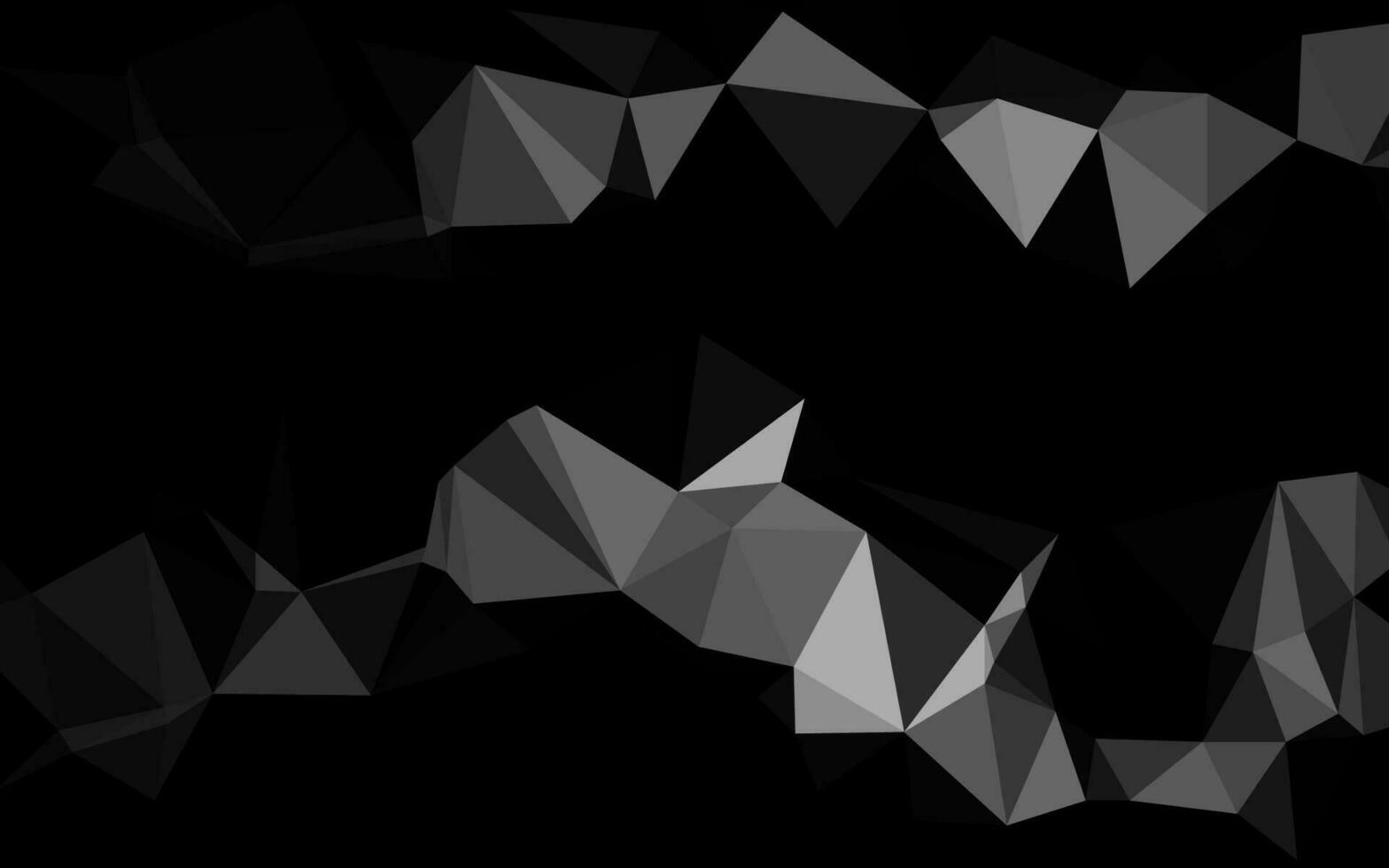 plata oscura, textura de triángulo borroso vector gris.