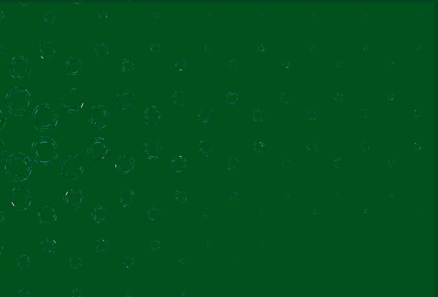 Light blue, green vector background with bubbles.