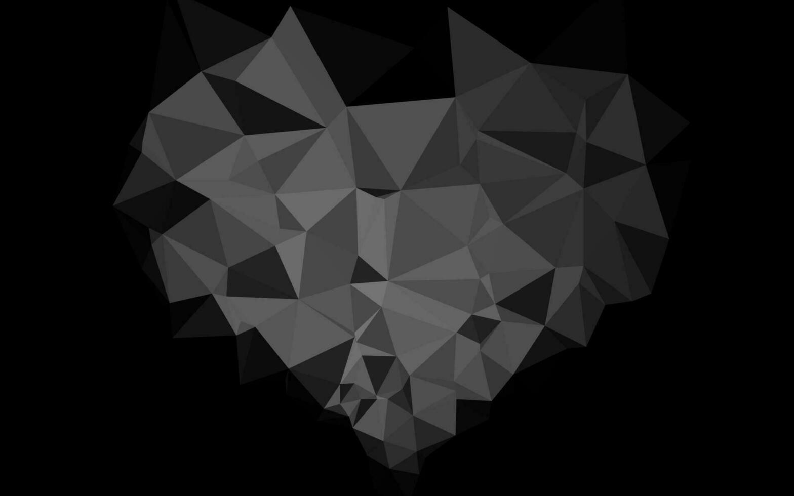 Dark Silver, Gray vector shining triangular background.