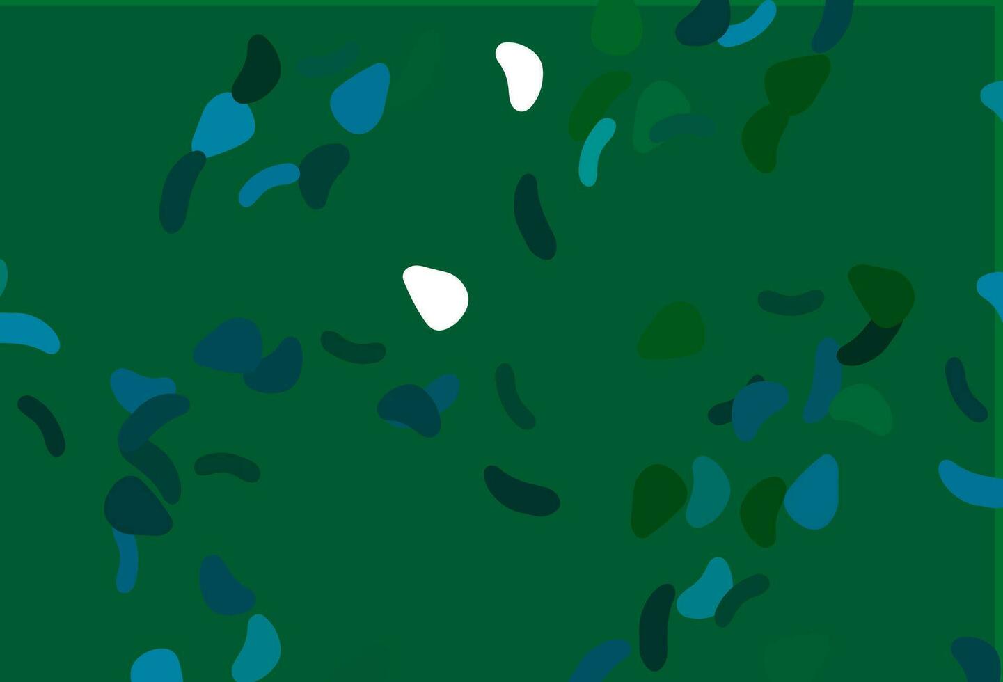 Light Blue, Green vector background with abstract forms.