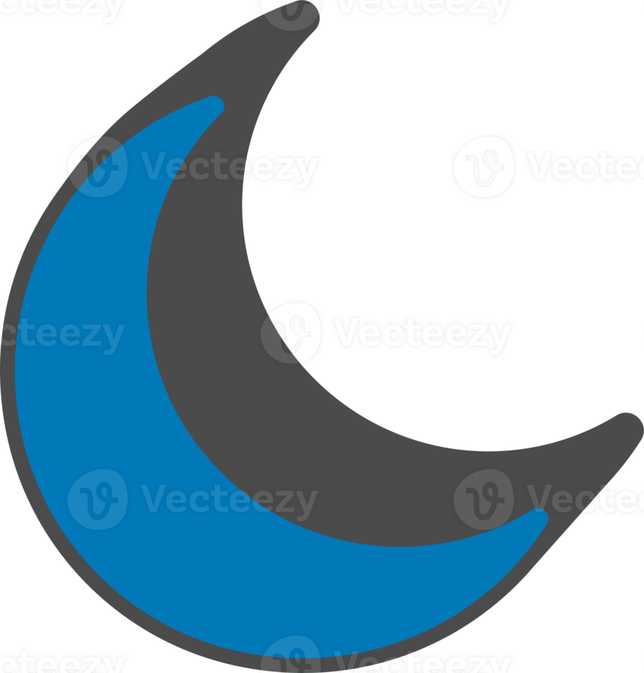 Crescent moon png icon sticker