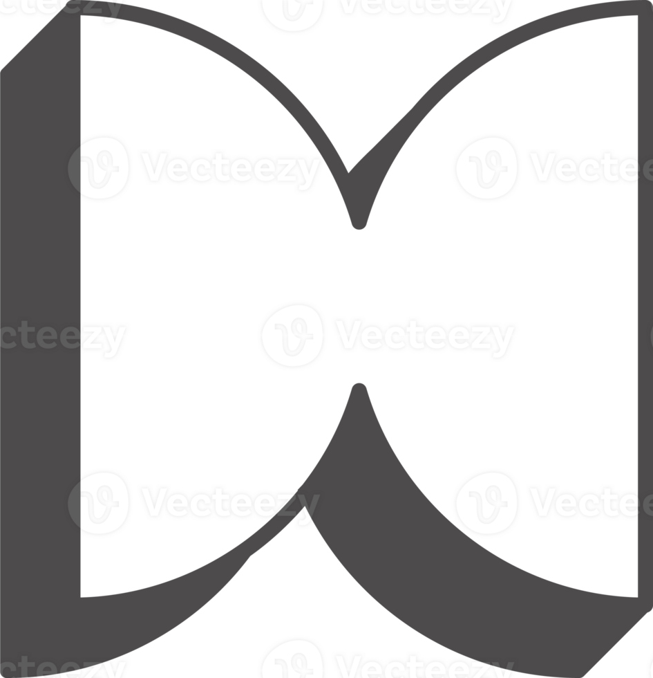 Abstract geometric element. Neobrutalism graphic shape. Minimal groovy Y2k retro sticker. Retro label. png