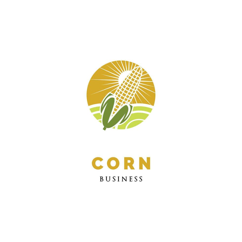 maíz icono logo diseño modelo vector