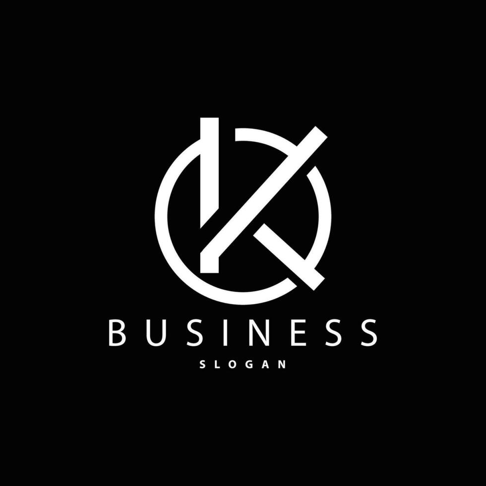 Minimal Initial K Letter Logo, Modern And Luxury Geometric Design, Icon Vector Template Element