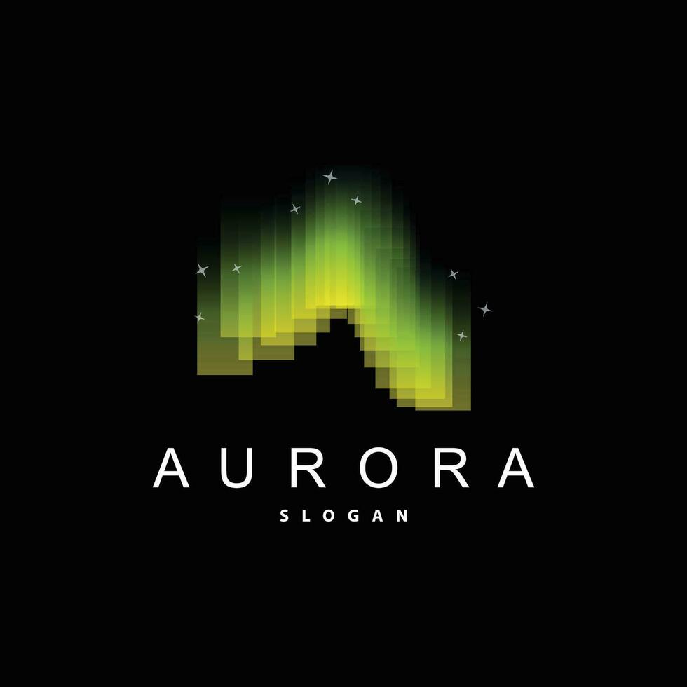 Aurora Logo, Sky View Light Vector Design, Symbol Template Illustration