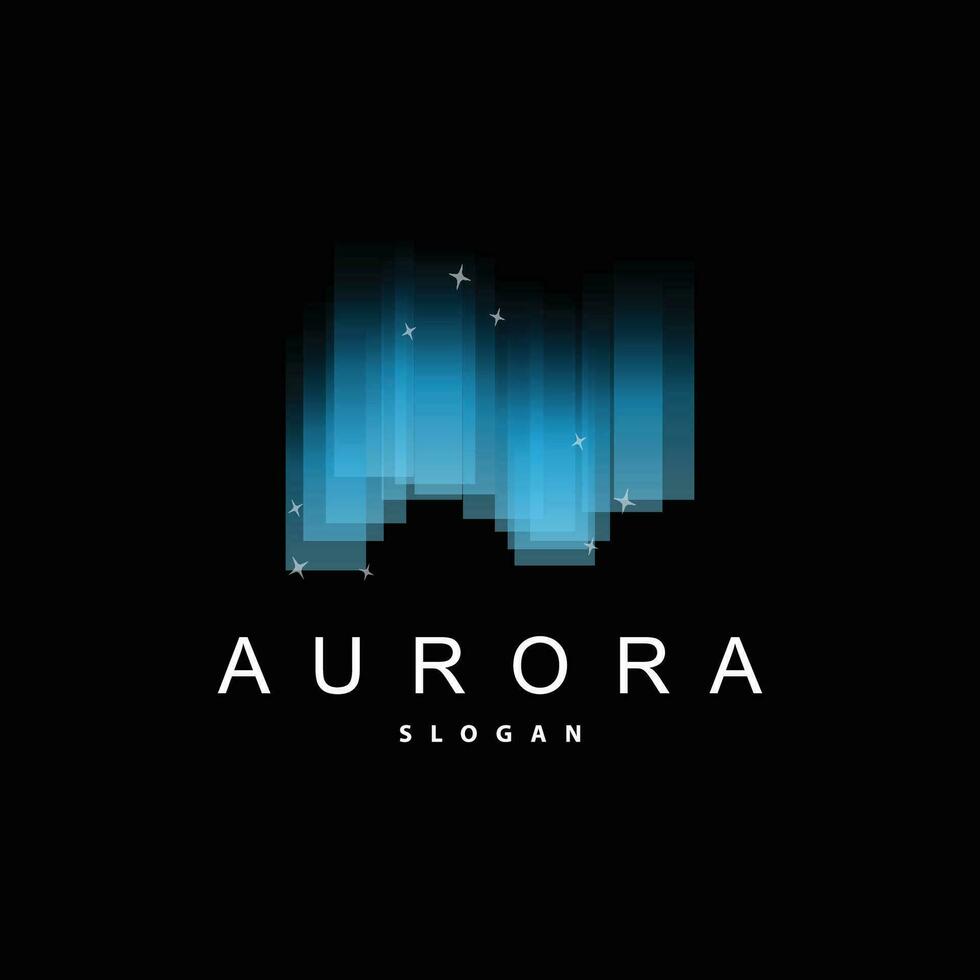 Aurora Logo, Sky View Light Vector Design, Symbol Template Illustration