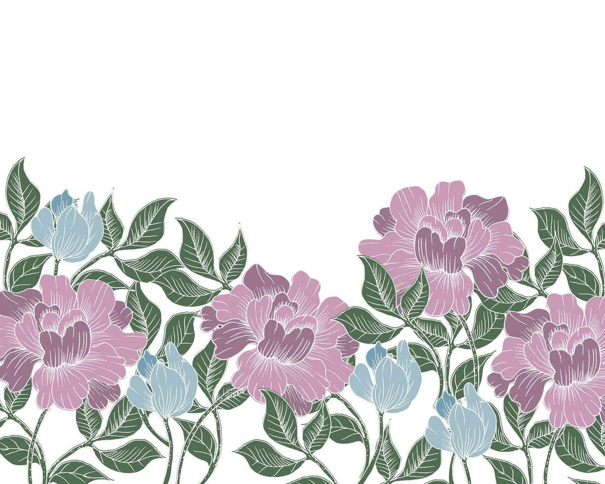 Hand Drawn Rose Flower Background 27441643 Vector Art at Vecteezy