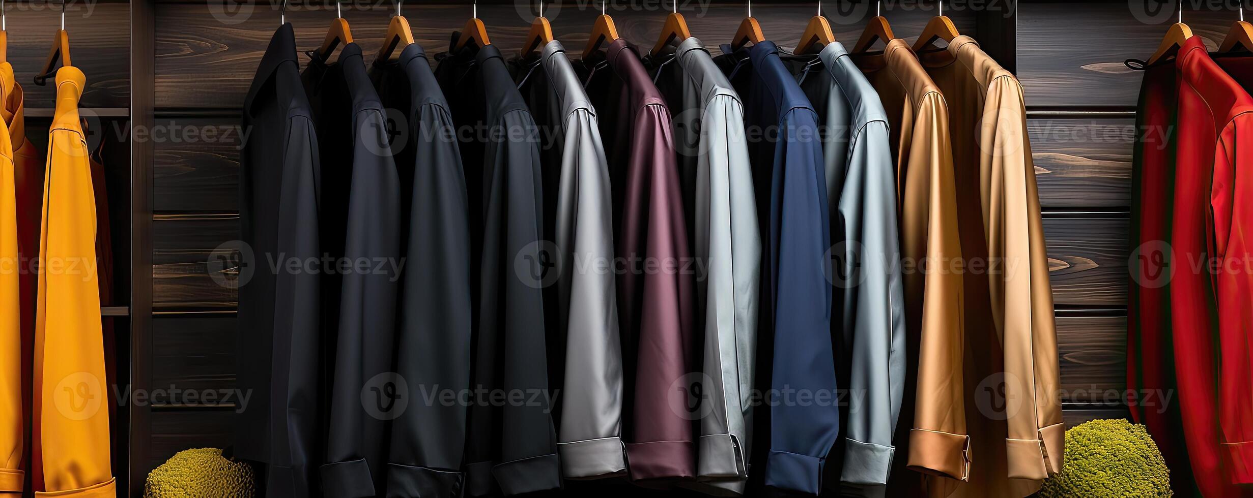 Hanged colorful clothes - photo