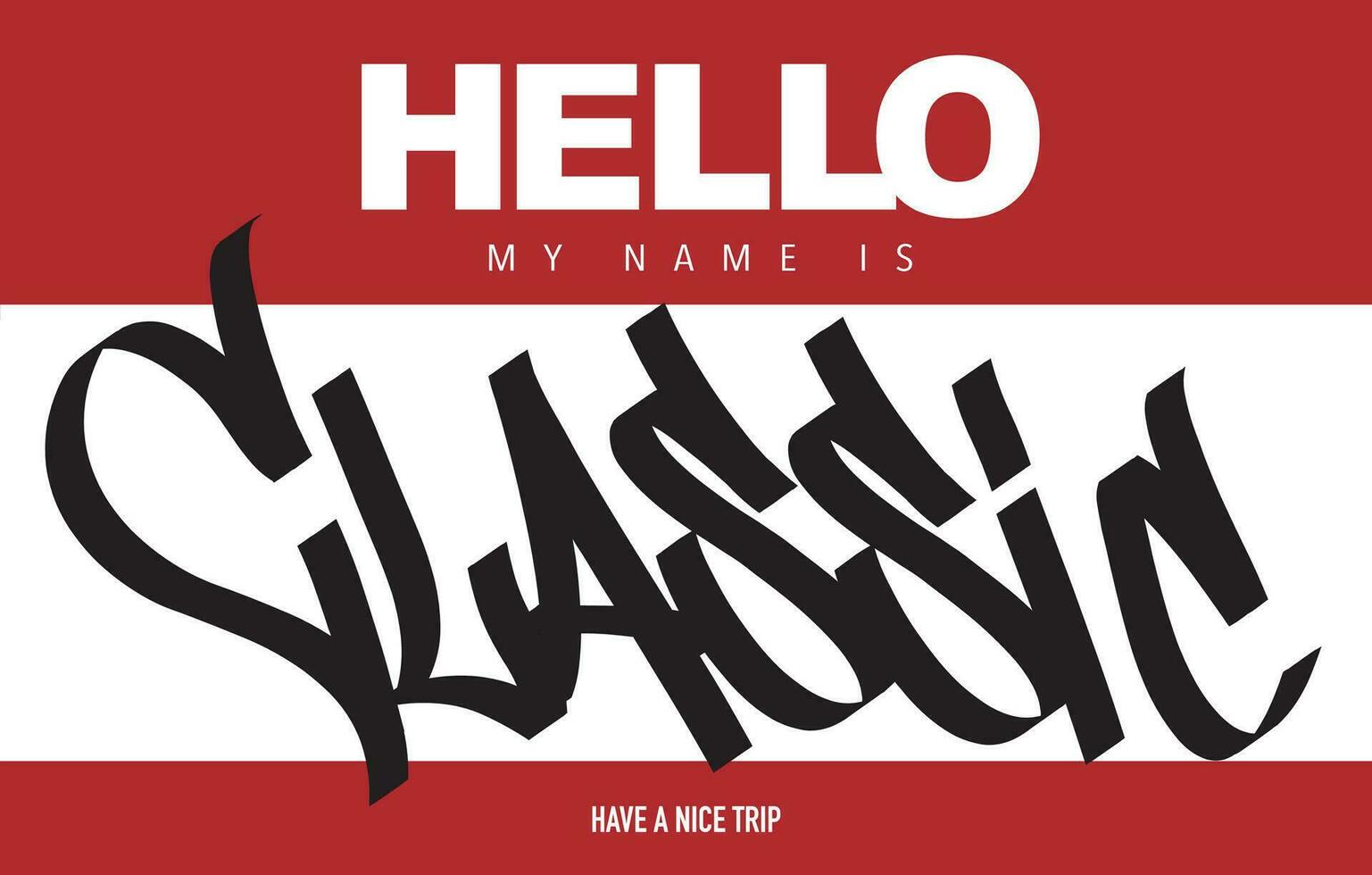 HIP HOP GRAFFITI MY NAME IS TAG vector