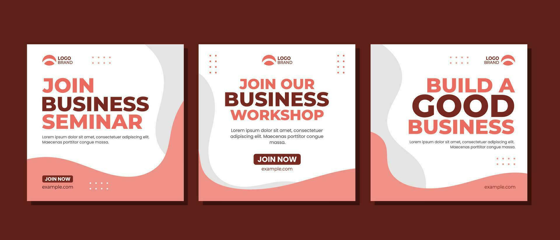 Corporate business social media post template design vector