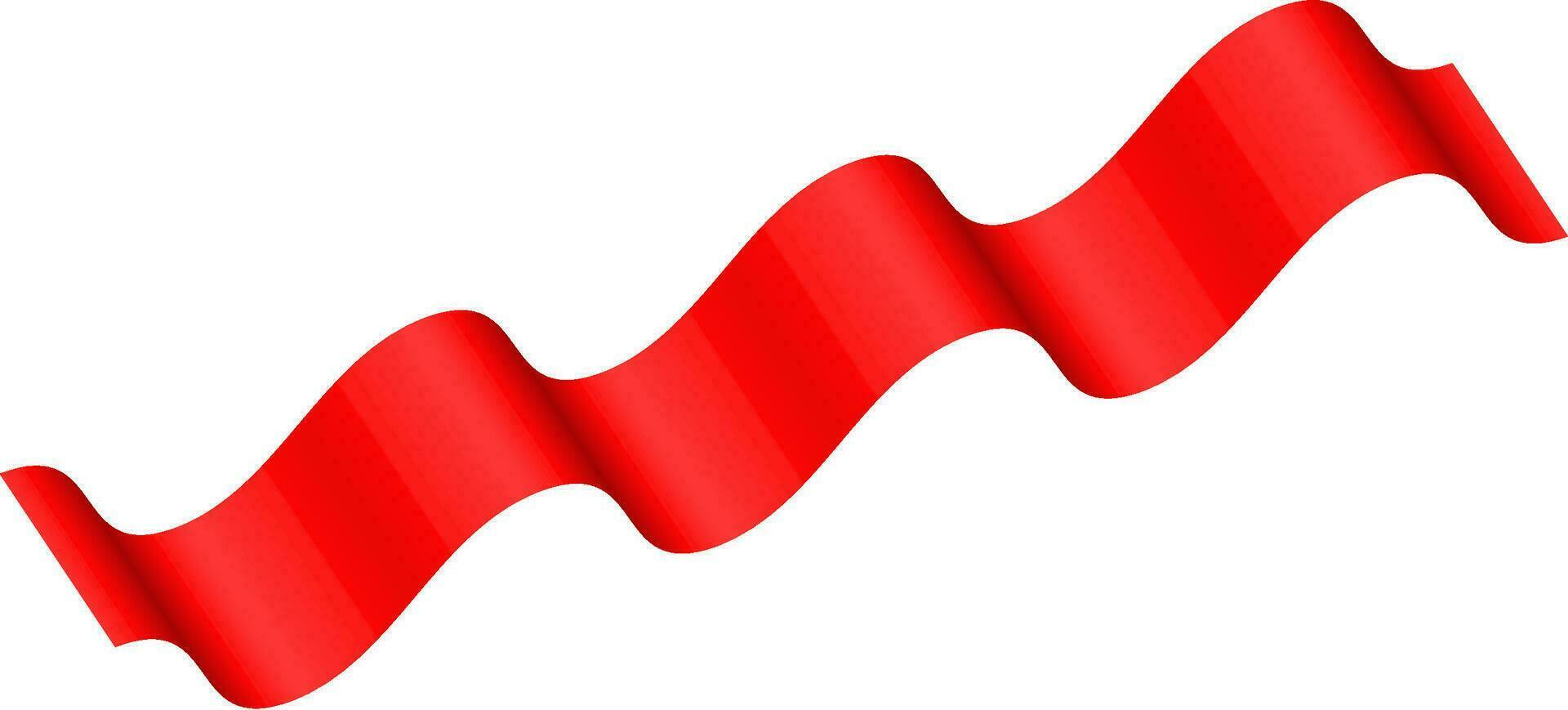 wave red ribbon 27442687 Vector Art at Vecteezy