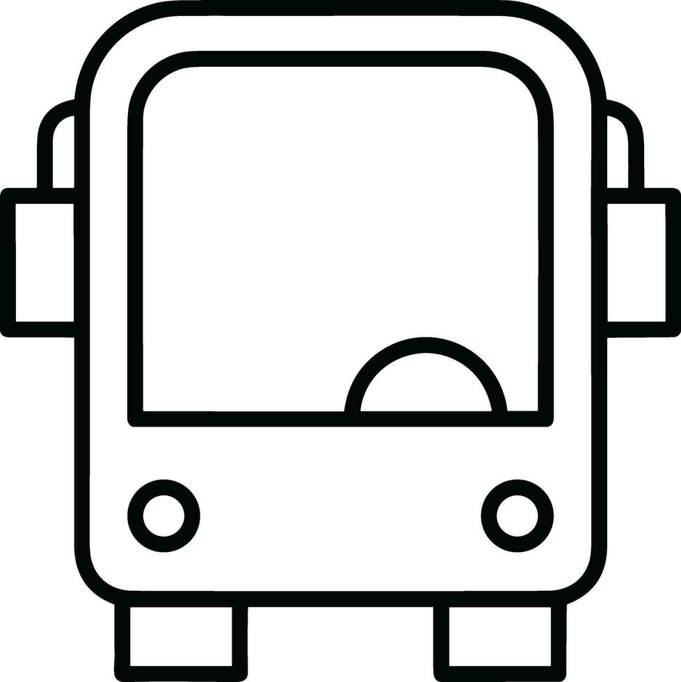 Bus transportation symbol icon vector image. Illustration of the silhouette bus transport public travel design image. EPS 10