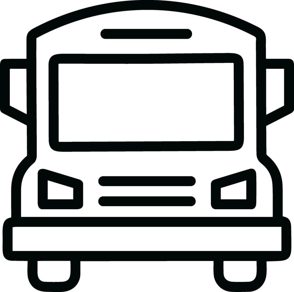 Bus transportation symbol icon vector image. Illustration of the silhouette bus transport public travel design image. EPS 10