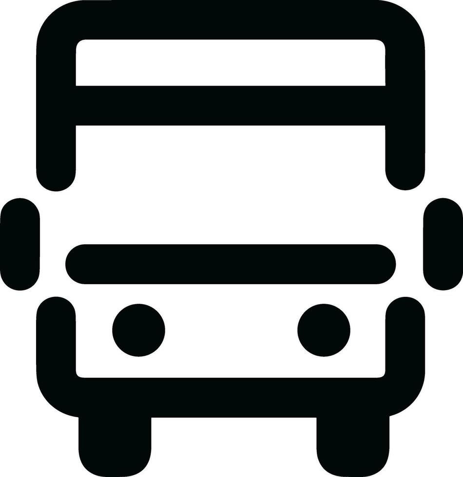 Bus transportation symbol icon vector image. Illustration of the silhouette bus transport public travel design image. EPS 10