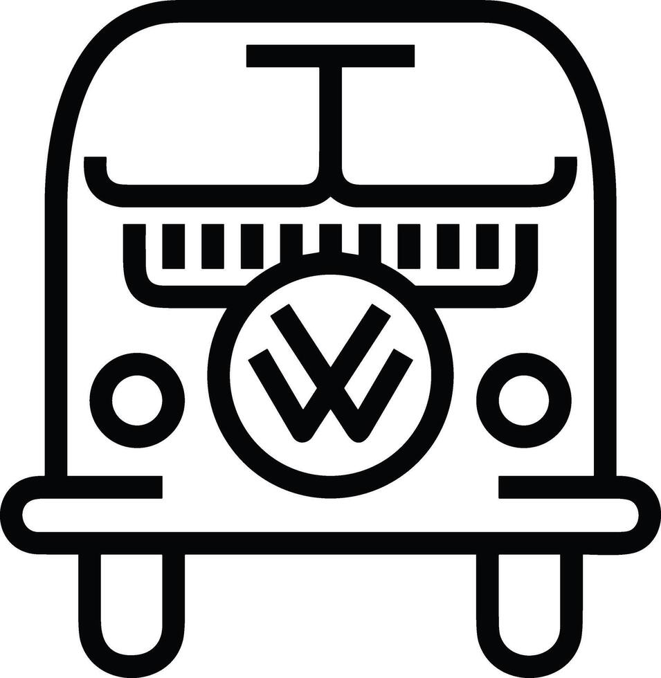Bus transportation symbol icon vector image. Illustration of the silhouette bus transport public travel design image. EPS 10