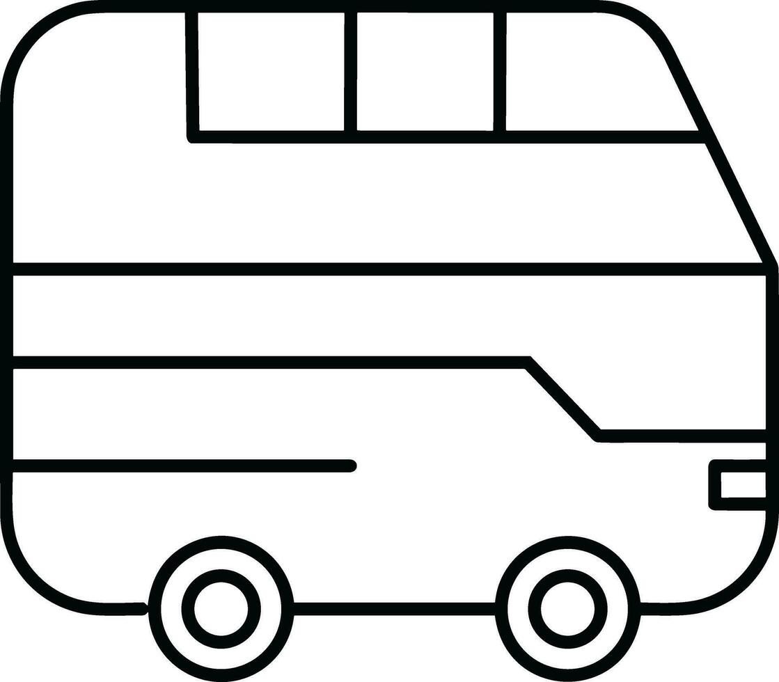 Bus transportation symbol icon vector image. Illustration of the silhouette bus transport public travel design image. EPS 10