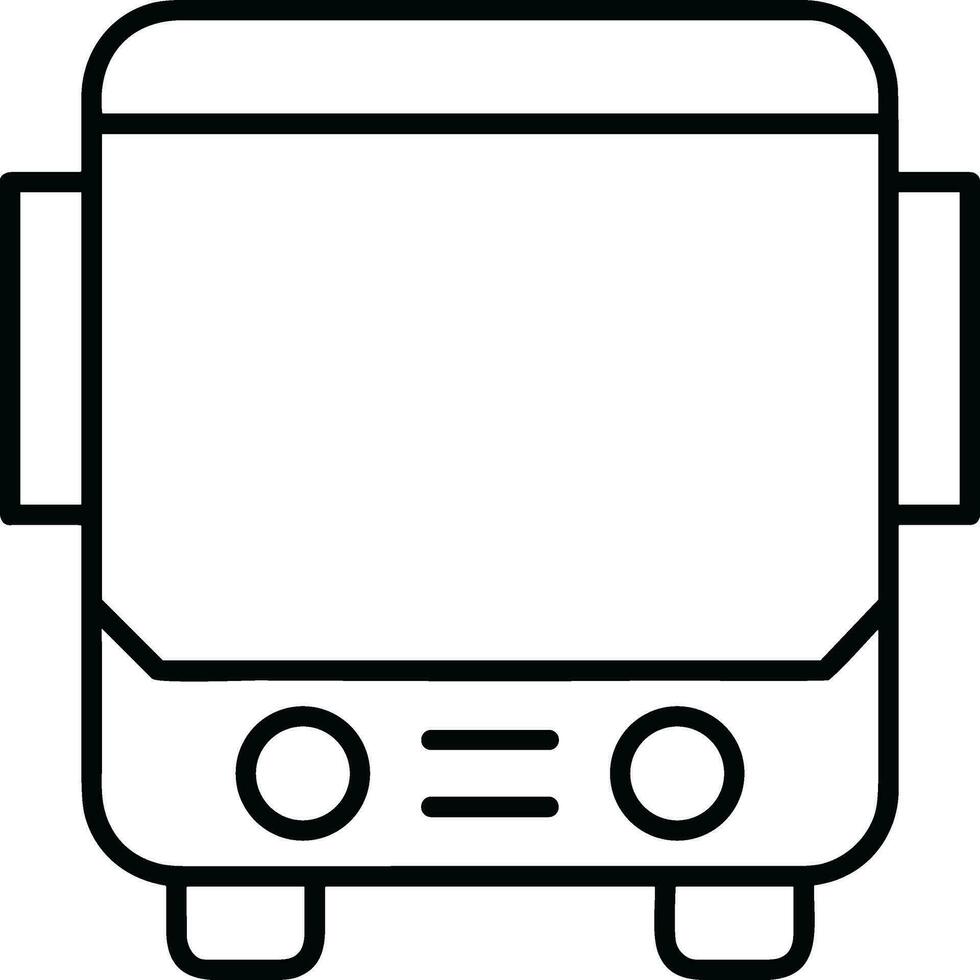 Bus transportation symbol icon vector image. Illustration of the silhouette bus transport public travel design image. EPS 10