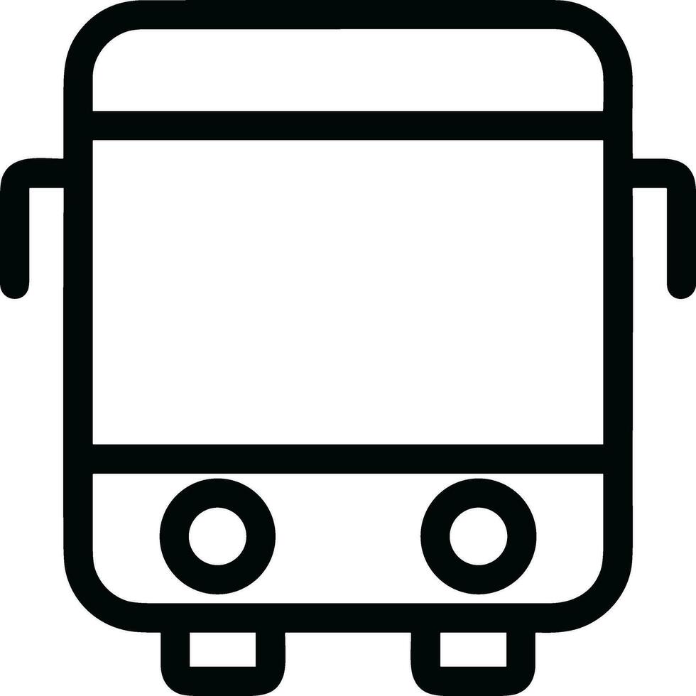 Bus transportation symbol icon vector image. Illustration of the silhouette bus transport public travel design image. EPS 10