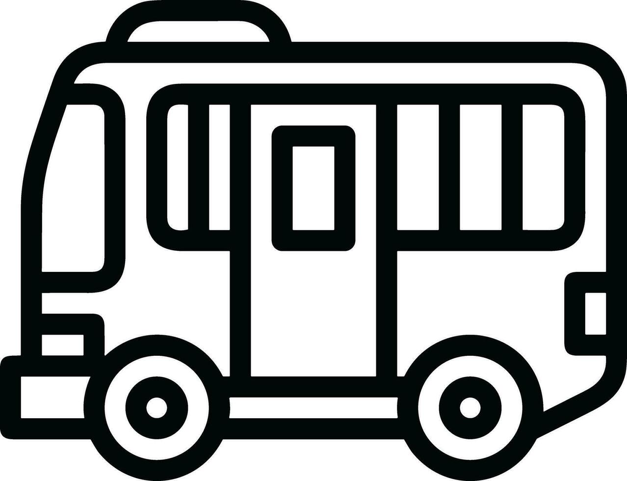 autobús transporte símbolo icono vector imagen. ilustración de el silueta autobús transporte público viaje diseño imagen. eps 10