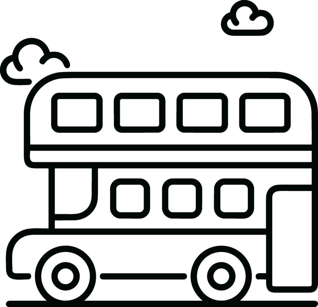 Bus transportation symbol icon vector image. Illustration of the silhouette bus transport public travel design image. EPS 10